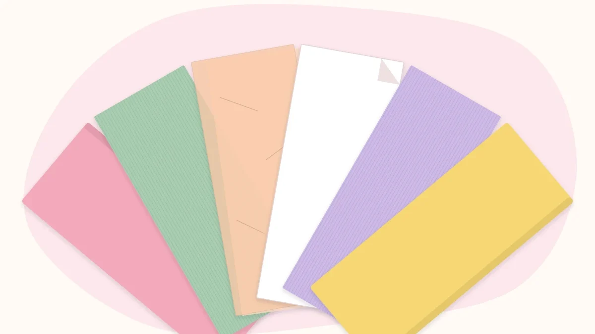 A fan of different papers for flower making: cardstock sheets, crepe paper, tissue paper and text-weight sheets